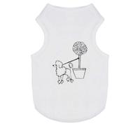 'Poodle Dog Tied To A Tree' Pet Dog/Cat T-Shirt (PT00061734)