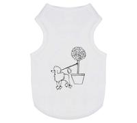 'Poodle Dog Tied To A Tree' Pet Dog/Cat T-Shirt (PT00061735)