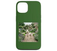 Poodle Garden Path Floral Cottage Bloom Scene Case for iPhone 13
