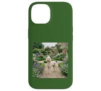 Poodle Garden Path Floral Cottage Bloom Scene Case for iPhone 14