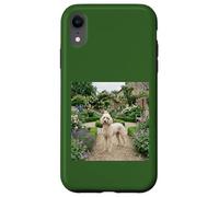 Poodle Garden Path Floral Cottage Bloom Scene Case for iPhone XR