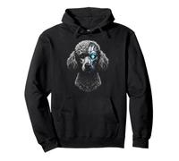 Poodle Graphic - Poodle Lovers Cyberpunk Tech Pullover Hoodie