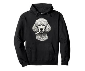 Poodle Graphic - Poodle Lovers Vintage Badass Pullover Hoodie