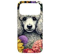 Poodle Hiding in Spring Flowers Case for iPhone 17 Pro Max