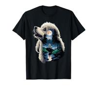Poodle Howling to The Moon Poodles T-Shirt