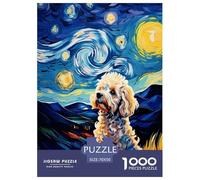 Poodle Jigsaw Puzzles for Adults Animal Puzzles 1000 Jigsaws Educational Games for Adults Gifts 70x50cm/1000pcs