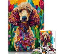 Poodle Jigsaw Puzzles for Teenagers 1000 Jigsaws,for Educational Game Challenge Toy Unique Home Decor And Gifts (38x26cm)