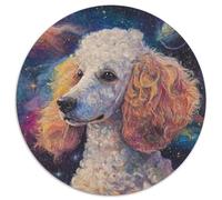 Poodle Jigsaw Puzzles Puzzles for Adults Kids. 1000 Pieces Whimsical Challenge Toy Educational Game Home Decoration for Educational Games Gifts 1000pcs (67.5x67.5cm)