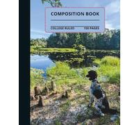 Poodle looking over the Pond Composition Notebook: Poodle looking over the pond composition book, 7.5x9.25, 150 college-ruled pages