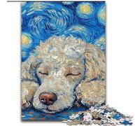 Poodle Night Sky Jigsaw Puzzles for Adults 1000, Educational Games DIY Toys with Matching Poster And Trivia Sheet for Age 14+ (26x38cm)