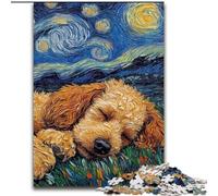 Poodle Night Sky Jigsaw Puzzles for Adults 1000 Jigsaws, for Age 14 Years And over Stress Relief Christmas Game Presents for Women (50x75cm)