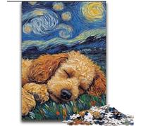 Poodle Night Sky Jigsaw Puzzles for Teenagers 2000 Jigsaws, Art Interesting Stress Reduction Wishlist with Santa Claus for Age 14 (70x100cm)