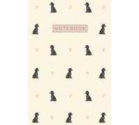 Poodle Notebook: Cute Aesthetic Lined Journal for Black Poodle Dog Lovers
