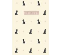 Poodle Notebook Hardcover: Cute Aesthetic Lined Journal for Black Poodle Dog Lovers