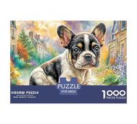 Poodle on A Colorful StreetHigh-Quality Jigsaw Puzzles for Adults A Collection of 1000 Advanced And Challenging Educational Puzzle Pieces - A Rewarding And Intellectual Gift Option for Adults And Kid