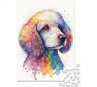 Poodle Paper Puzzles 1000 Piece Jigsaw Puzzles for Adults Educational Game Challenge Toy Christmas Eve Gifts 1000pcs (38x26cm)