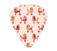 Poodle Pattern Soundtrack Guitar Picks Bass Guitarist Plectrums Paddles for Playing Guitar 12 PCS