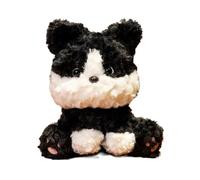 Poodle Plush, Realistic Caniche Dog, Poodle Stuffed Animal Cute Plushie Realistic Puppy Gift for Children Birthday Home Decor 22cm/9inches(Black)