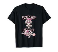 Poodle Practicing Yoga Inhale exale DIGOR T-Shirt