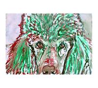 Poodle Print, Abstract Poodle Dog Art, Poodle Gifts, Poodle Gifts for Women, Poodle Mum Painting, Modern Poodle Dog Wall Art (a4)