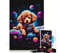 Poodle Puppy 1000 Pieces Jigsaw Puzzles for Teenagers Solid Logic Toy Peaceful Fun Precision Cut Amazing Present (38x52cm)