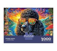 Poodle Puzzle 1000 Piece, Impossible Jigsaw Puzzles for Adults, Puzzle Family Activity Puzzles 38x26cm/1000pcs