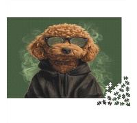 Poodle Puzzle 1000 Piece Impossible Puzzle for Adults, Family Activity & Challenging Toy 70x50cm/1000pcs