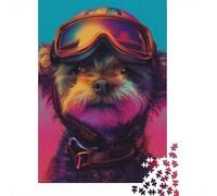 Poodle Puzzles for Adults,1000 Piece Jigsaw Puzzles for Adults, Paper Puzzle Fun Decompressing Game 1000pcs (38x26cm)