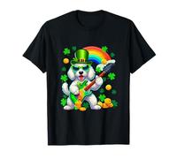 Poodle Sunglasses Playing Guitar St. Patrick's Day Owner T-Shirt