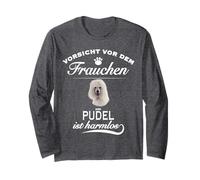 Poodle T-Shirts - Vorsicht vor dem Frauchen - Poodle Long Sleeve T-Shirt