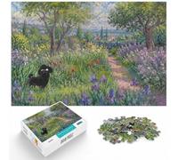Poodle The Artist 's Garden Claude Monet Jigsaw Puzzle, 1000 Piece