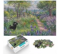 Poodle The Artist 's Garden Claude Monet Jigsaw Puzzle, 1000 Piece