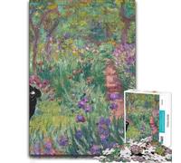 Poodle The Artist 's Garden Claude Monet Jigsaw Puzzle, 500 Pieces | Visual matching and sorting: a practical indoor pastime at your own pace.
