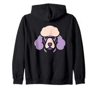 Poodle with Elegant Expression Zip Hoodie