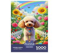 Poodle1000Piece JigsawPuzzleanimal ForAdults Colourful LargePiecePuzzles Age12+byth ThemeFlowersandBirds Fun, Challenging 70x50cm/1000pcs