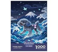 Poodle1000Pieces JigsawPuzzlesanimal ForAdult Challenging LargePiecePuzzles Age12+byth EducationalGames Uncover The Puzzle 38x26cm/1000pcs