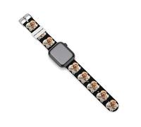 Poodles Dogs Cute Silicone Watchband Compatible with IWatch Classic Replacement Strap Soft Wristbands for Men Women 38mm/40mm