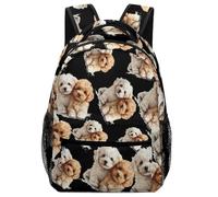 Poodles Dogs Cute Travel Backpack for Laptop Casual Daypack Backpack with Compartment for Office Work