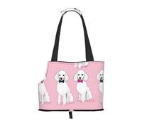 Poodles Dogs Printed Foldable Pet Bag - Portable Puppy Cat Travel Handbag Tote,Pet Carrier Backpacks.