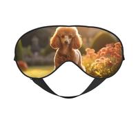 Poodles Dogs Sleep Mask,100% Natural Mulberry Silk Eye Mask with, Ultra-Soft Eye Covers for Sleeping, Travel, Nap