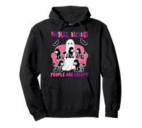 Poodles Funny Joke People Creepy Halloween Boo Owner Pullover Hoodie