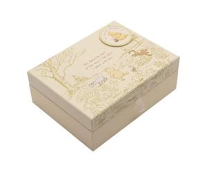 Pooh Classics Range Disney Keepsakes Baby Box with Compartments New (DI167), 200 g, yellow