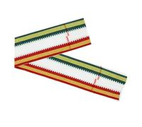 Pooja Shawl made of Cotton Dupatta for Indian Traditional Gamcha/Shawl/Melmundu/Uthareeyam/Kasavu for Festival Temple Puja Ritual Housewarming New year Pooja(Size:-70"X35")(White Green Golden Border)