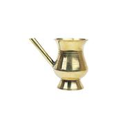 pooja Small Brass Kalash Lota Pot with Lid Utensil Drinkware for Pooja Purpose for Temple Home office Pure Vessel Lota Kalash Pooja Item Home for Indian Traditional Navratri Decoration(Size:-3"X2")