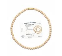 POOJAWAVE Original Tulsi Kanthi Mala from Vrindavan Dham | Pure Natural Tulsi Wood Beads | ISKCON Style Spiritual Necklace for Men & Women | Japa Meditation & Protection Mala | Hindu Bhakti Rosary