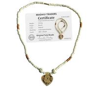 POOJAWAVE Original Tulsi mala with Shri Radha Krishna With Name Pure Tulsi Beads for Neck, Men, Women, Boys and Girls (12 Inch Pack Of 2)