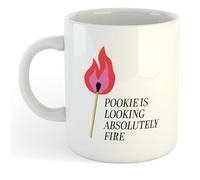 Pookie is Looking Absolutely Fire | Funny Gift Idea Cup Tea Coffee | 11oz White Mug