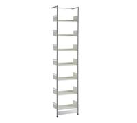 Pool 196 Medium Anlehnregal Mox Gestell chrom matt Tablaren weiß - MOX POOL 196 CHROM M WEISS