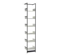 Pool 220 Leaning shelf Mox frame black shelves white - MOX POOL 220 SCHWARZ WEISS