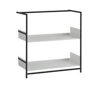 Pool 82 Leaning shelf / shoe rack Mox Black structured Shelves white - MOX POOL 82 SCHWARZ WEISS